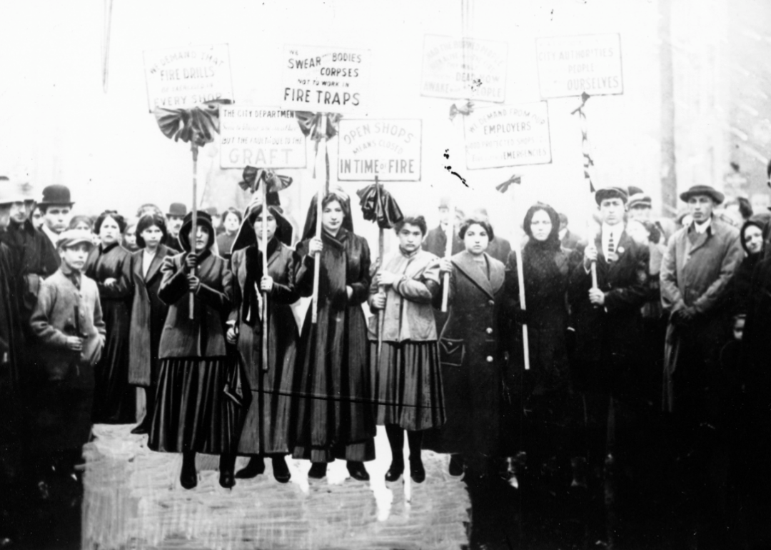 1911: Triangle Shirtwaist fire protests